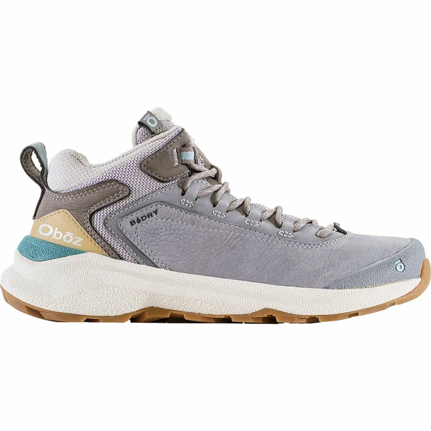 New Oboz Women's Cottonwood Mid B-Dry Waterproof Hiking Boots In Drizzle